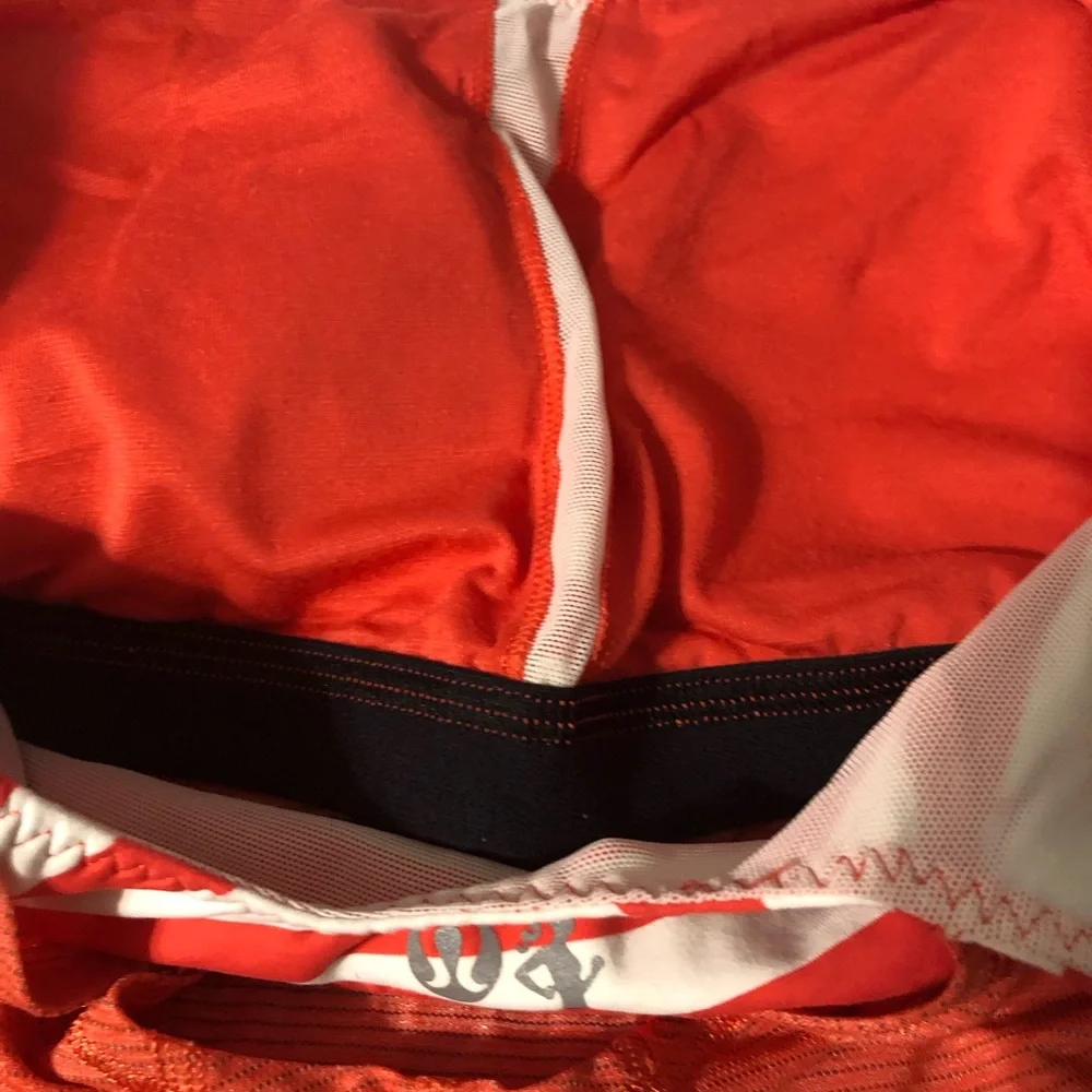 Lululemon drawstring striped built‎ in bra tank top women’s small